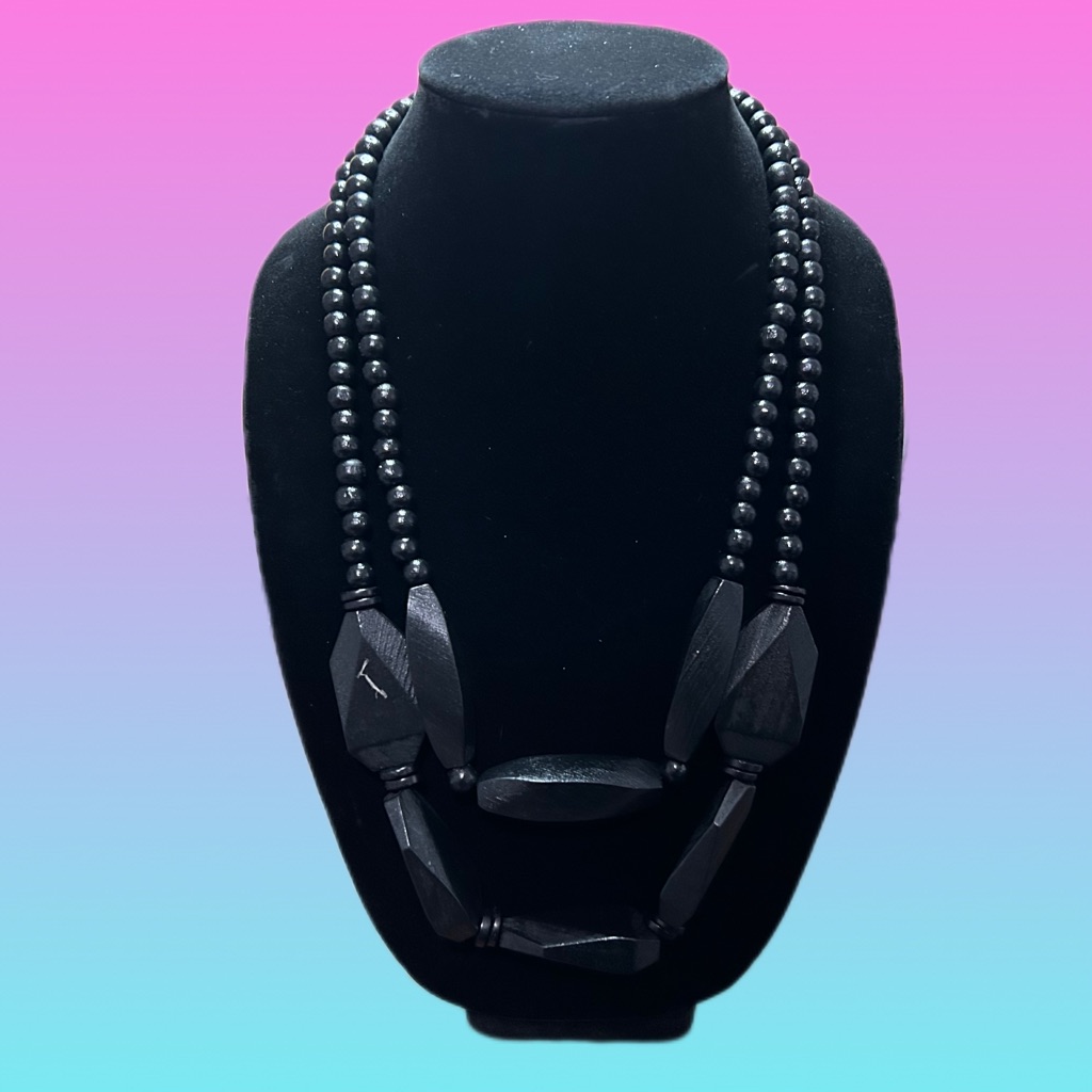 Wooden Black Necklace